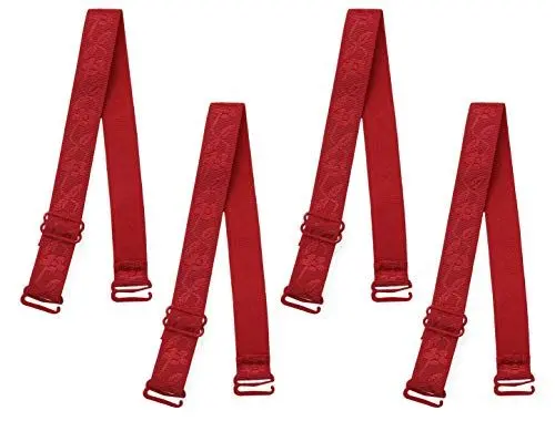 Produktbild: sourcing map Verstellbar Schulter BH Träger Elastisch Schultergürtel Ersatz für Frauen Rot-2 18 mm