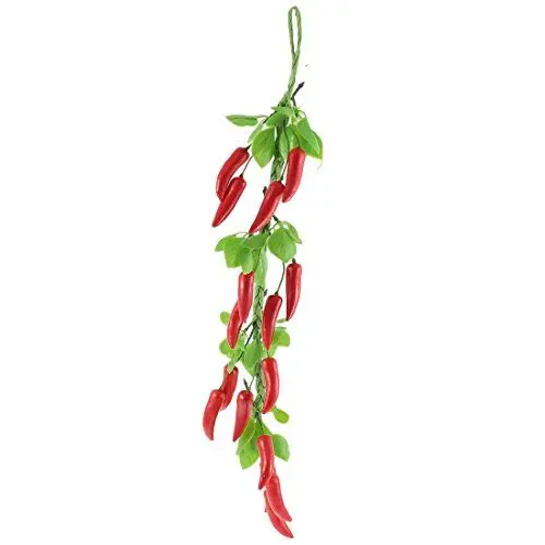 Produktbild: sourcing map Zuhause künstlich rote Chili deko Girlande Rebe künstliche Gemüse Dekoration de