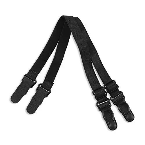 Produktbild: sourcing map rutschfest Verstellbar BH Gürtel Klemme Trägerhalter Elastisch für Damen Schwarz-3