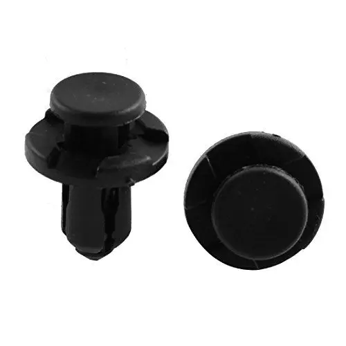 Produktbild: sourcingmap 50 Stück Befestigung Clips 9mm Loch Verschluss Kunststoffnieten Spritzschutz Stoßstangen Schwarz für Auto Kotflügel