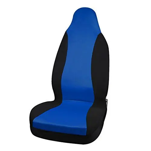 Produktbild: sourcingmap Universal Auto Sitzbezug Autositzschoner Anti-Rutsch Polyester Schonbezug Abdeckung für Autositz und Vordersitz Blau Schwarz