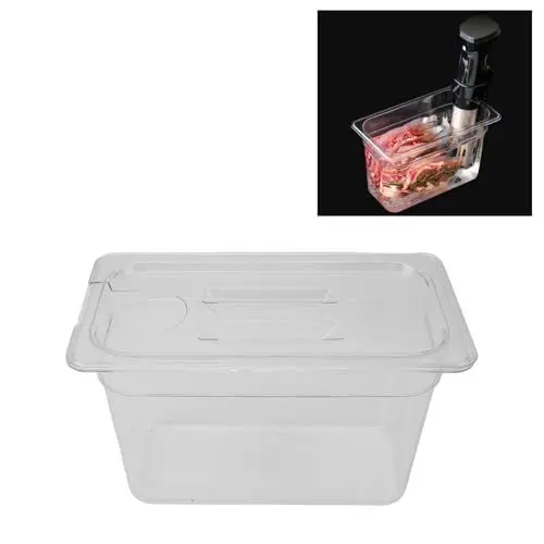 Produktbild: Sous-Vide-Behälter, 6,9 L, Transparenter Behälter für Langsames Garen, Transparenter Aufbewahrungskoffer für Langsame Garstellen bei Niedrigen Temperaturen, ABS-Material mit