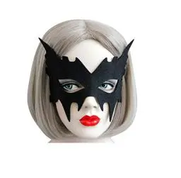 Produktbild: SOUTHSKY Batgirl Kostüm Maske Black Eye Mask Half Face Maske für Halloween Kostüm Cosplay Party