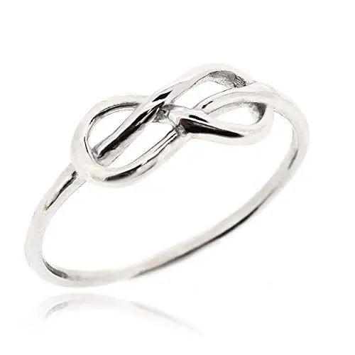 Produktbild: Sovats Damen Unendlichkeits Knoten Ring 925 Sterlingsilber, Größe 50