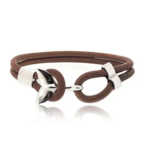 Produktbild: Sovats Herren Braun Delphin-Lederarmband, Größe 21