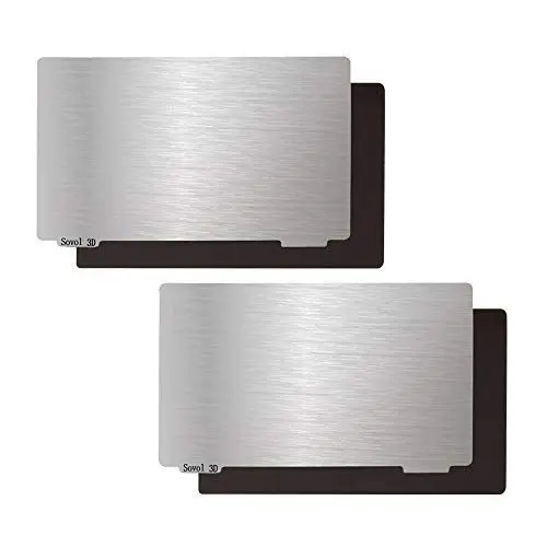 Produktbild: Sovol 2 Stück Harz Flexible Stahlplatten Magnetische Plattform 135 x 80 mm für Anycubic Ponton/Anycubic Photon-S DLP SLA 3D-Drucker