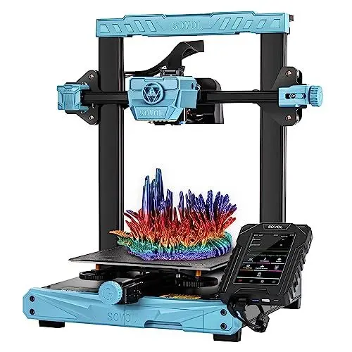 Produktbild: Sovol SV07 3D Drucker 500mm/s mit Klipper Firmware 5 Zoll Touchscreen, 300℃ High-Temp FDM 3D Printer Planetary Dual-Gear Direct Extruder Auto Leveling Power Supply Druckgröße 220x220x250 mm