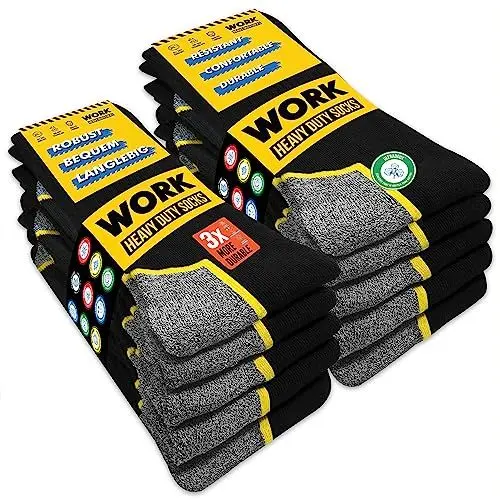 Produktbild: SOXCO 10 Paar Herren Socken Arbeitssocken WORK Socks, 47-50
