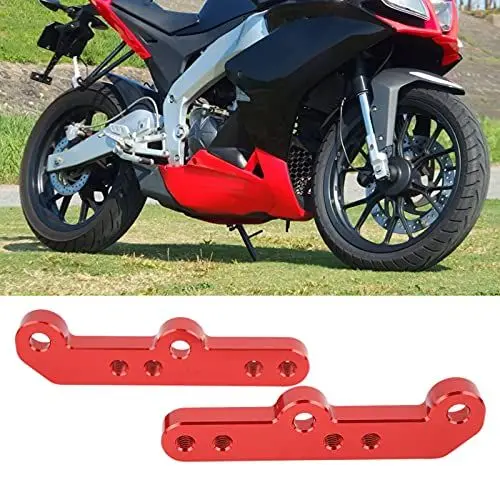 Produktbild: Soziusfußrastenhalterung ， Fußrastenhalterung Fußrastenanlage， 2 Stück Motorrad Fußrastenpedal Fußrastenanlage Fußraste Aluminiumlegierung Rot Ersatz für RS4 125 2011-2016