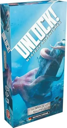 Produktbild: Asmodee, Unlock! – Das Wrack der Nautilus, Familienspiel, Rätselspiel, 1-6 Spieler, Ab 10+ Jahren, 60+ Minuten, Deutsch