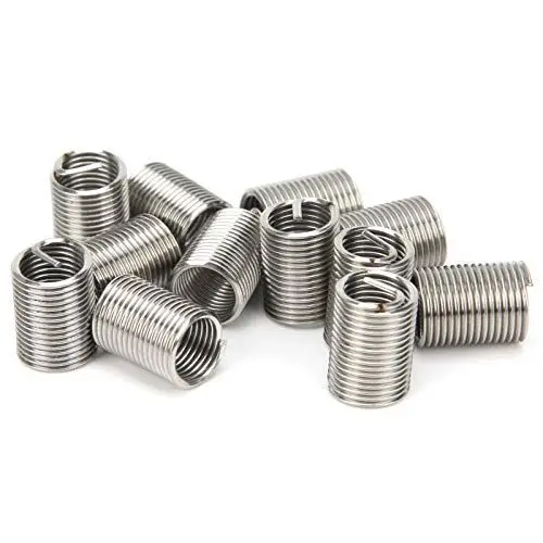 Produktbild: Spacnana Gewindereduziermutter, 50-teiliges Gewindereparatur-Einsatzset, M8 X 1 X 2,5 D Edelstahl-Gewindeschutzhülse, für Metrische und Zoll-Schrauben