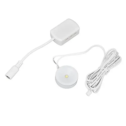Produktbild: Spacnana LED-Unterschrank-Puck-Leuchten, LED-Schrankleuchten 1 W, LED-Unterschrank-Puck-Leuchten Dimmbar, Runde Schrankleuchten für Untertischleuchten (4 in 1)