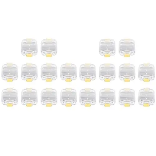 Produktbild: Spactz Zahnbox für Zahnersatz aus Kunststoff, 20 Stück mit Folie für Zahnmembranen für hochwertige Zahnimplantate