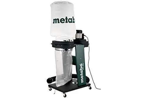Produktbild: metabo Späneabsauganlage SPA 1200-550 W, 65 L Spänesack, 100 mm Schlauchanschluss - Staubklasse L, Kippsicher, Integrierte Erdung, Mobil auf Rollen - Ideal für Holzbearbeitungsmaschinen