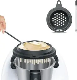 Produktbild: Spätzlesieb Kompatibel mit Thermomix Tm6 Zubehör, Spätzleaufsatz für Vorwerk Thermomix Zubehör mit Silikon Schaber, Spätzlesieb für Küchenmaschine Schnell Zubereitete Spätzle Spätzlepresse