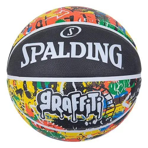 Produktbild: Spalding Basketball - Graffiti Series - Size 7 - Rainbow/Multicolor - Outdoor - Rubber