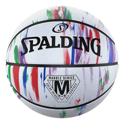 Produktbild: Spalding Unisex – Erwachsene Marble Sz5 Ball, Rainbow, 5