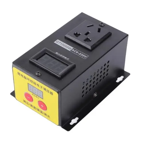 Produktbild: Spannungsregler, AC 220 V 10000 W, stufenlose Spannungsregelung, hoher variabler Spannungsregler, Industriegeräte für Haushaltsgeräte
