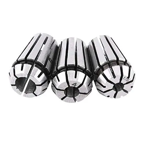 Produktbild: Spannzangen, 65 Minuten Federstahl Werkstück Gravur Spannzange, 3 Stück ER11 CNC Spannzange Fräs Drehmaschine Halter Werkzeug 1/17 Zoll (3,175 mm) 4 mm 6 mm