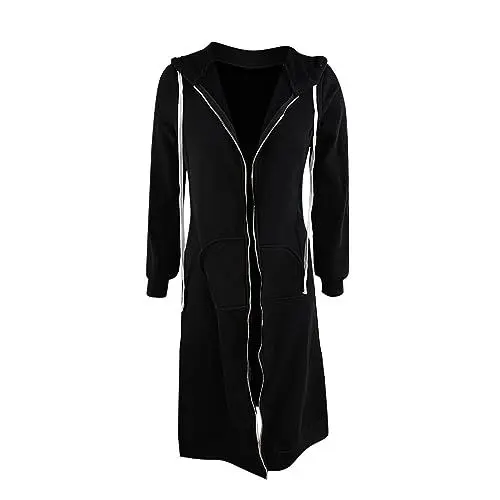 Produktbild: Sparabos Angebote, Damen Übergangsjacke Sale, Herbstmantel Damen Elegant Winter Jacke Lockerer, Lockerer Reißverschluss, Langer Strickjackenmantel Wintermantel Damen Elegant, Damenjacken Sale Winter
