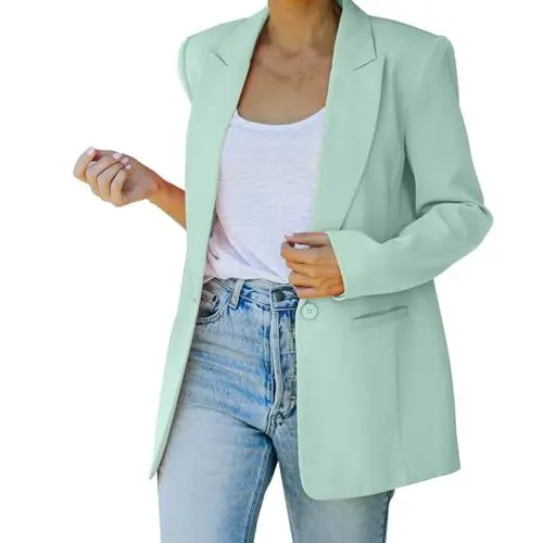Produktbild: Sparabos Angebote Jacken Damen Sale Winter Jacke Damen Übergangsjacke Lässige, Leichte, Dünne Damenjacke, Schmaler Mantel, Langärmliger , Büro, Business, Mäntel Schicker Damen Mantel Retouren Kaufen