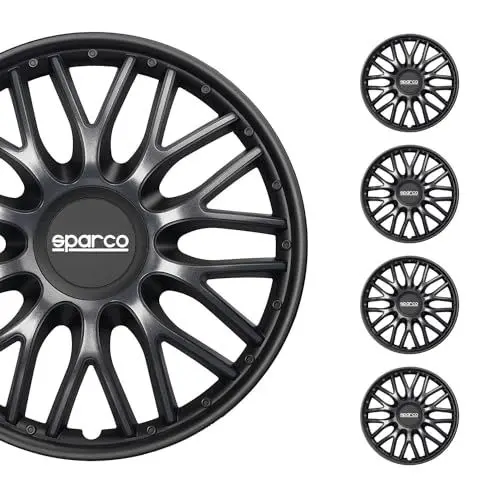 Produktbild: Sparco Radzierblenden Roma - 15-Zoll - Grau/Schwarz - Satz mit 4 Stück