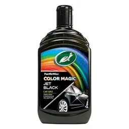 Produktbild: Turtle Wax 52708 Color Magic Lackpolitur, Schwarz, 500ml – Restauriert Farbe & Glanz, entfernt kleine Kratzer, schützt den Lack, einfache Anwendung für strahlendes Finish.