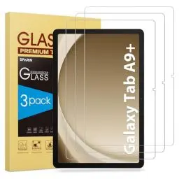 Produktbild: SPARIN 3 Stück Panzer Schutz Glas für Samsung Galaxy Tab A9+/A9 Plus 11 Zoll, Schutzfolie für Galaxy Tab A9+ 2023 (SM-X210/X215/X216), Kratzfest,9H Härte,Anti-Bläschen,HD-Klar