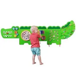Produktbild: SPARK & WOW Crocodile Activity Wall Panels - Alter 18M+ - Montessori Sensory Wall Toy - 11 Aktivitäten - Aktivitätsbrett - Kleinkindzimmer Dekoration