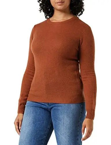 Produktbild: SPARKZ COPENHAGEN Damen Pure Cashmere O-Neck Pullover, Braun (Chestnut 267), 38 (Herstellergröße: Large)