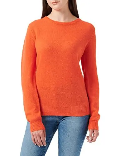 Produktbild: SPARKZ COPENHAGEN Damen Pure Cashmere O-Neck Pullover, Rot (Autumn Red 539), 40 (Herstellergröße: X-Large)