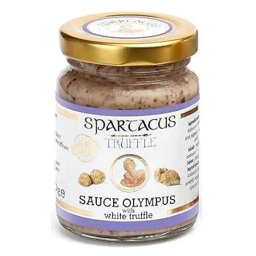 Produktbild: Spartacus weiße Olymp-Trüffelsauce | Italienische Spezialitäten | Gönnen Sie sich kulinarische Exzellenz | Erlesene schwarze Trüffel für Feinschmecker