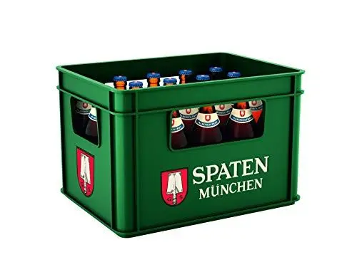 Produktbild: SPATEN Helles Alkoholfrei Flaschenbier, MEHRWEG im Kasten, Alkoholfreies Helles Bier aus München (20 x 0.5 l)