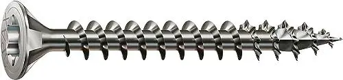 Produktbild: SPAX 2147483647 Universal, Senkkopf, T-STAR plus, 4CUT, MULTI-Kopf, Vollgewinde, Edelstahl rostfrei A2, 1.4567, (6,0 x 50 mm, 100 Stück)