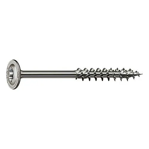 Produktbild: SPAX 257000601205 Für den Holzbau, Tellerkopf, T-STAR plus, 4CUT, Teilgewinde, Edelstahl rostfrei A2, 1.4567, (6,0 x 120 mm, 100 Stück)
