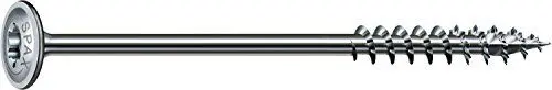 Produktbild: SPAX Holzbauschraube, 6,0 x 100 mm, 100 Stück, T-STAR plus, Tellerkopf, Teilgewinde, 4CUT, WIROX A3J, 251010601005