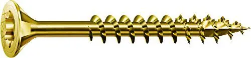 Produktbild: SPAX Holzbauschraube, 8,0 x 240 mm, 50 Stück, T-STAR plus, Senkkopf, Teilgewinde, 4CUT, Verzinkt gelb passiviert A2L, 0191020802405