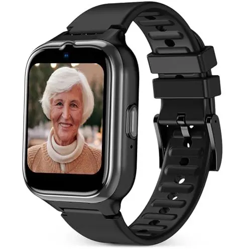 Produktbild: SPC Smartee 4G Senior – Smartwatch für Senioren mit großen Buchstaben, SOS-Taste, GPS und Sicherheitskreis, Anrufen/Videoanrufen, Herzfrequenz und Smartwatch-Verwaltung über die App SPC Smart Clan