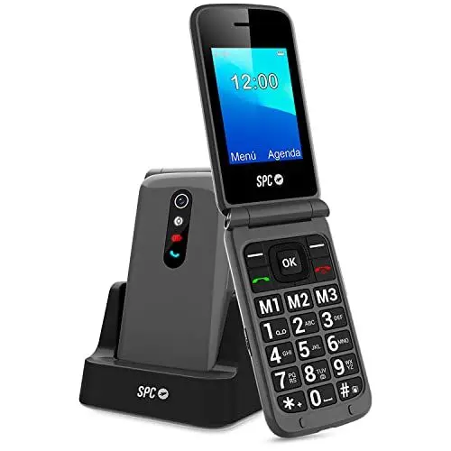 Produktbild: SPC Stella 2 - Mobiles Klapphandy für Senioren, große Tasten, einfach zu bedienen, intelligenter Rufton und intelligente Benachrichtigungen, Ferneinstellung, SOS-Taste, USB-C, 3 Direktspeicher