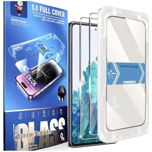 Produktbild: Spdymo Schutzfolie für Samsung Galaxy S20 FE Schutzglas, (2 Stück) 9H Gehärtetem Glas Folie für Samsung S20 FE Displayschutzfolie mit Installationshilfe, Ultra-klar Panzerfolie mit Schablone