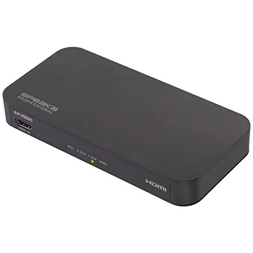Produktbild: SpeaKa Professional TV, Receiver, Audio Extraktor SP-HDA-502 (HDMI - HDMI) 3840 x 2160 Pixel eARC, S/PDIF- + Analogausg