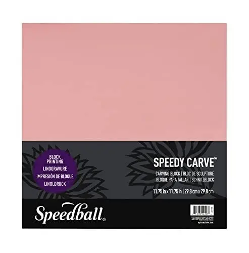 Produktbild: Speedball 4197 Schnitzblock, Latex, Rose, 1 Count (Pack of 1)