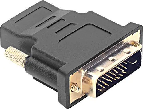 Produktbild: Speedlink DVI auf HDMI Adapter HQ (Vergoldete Kontakte, Zusätzliche Abschirmung, Full HD) schwarz