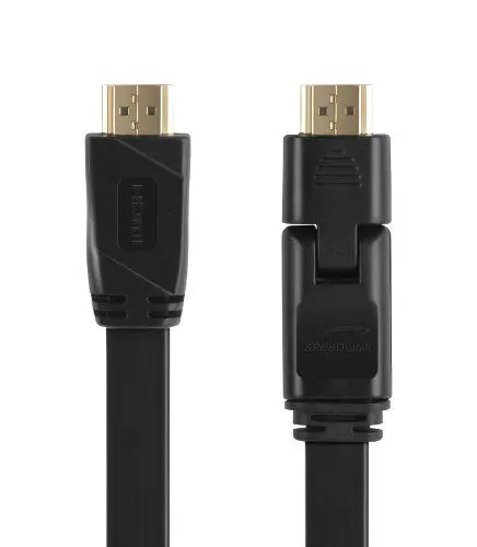 Produktbild: Speedlink Flex-3 HDMI Kabel für PlayStation PS3/PS4 (klappbarer Stecker, unterstützt 4K Auflösung in 3D, 60 Fps, 2160p, HDMI 2.0, Ethernet)