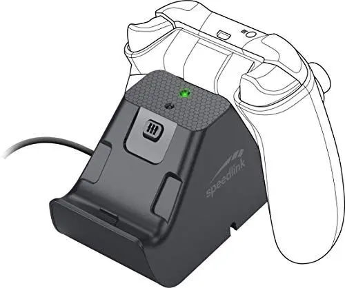 Produktbild: Speedlink JAZZ USB Charger - Ladegerät und Akkupack für bis zu 2 Controller der Xbox Series X/S und Xbox One, schwarz