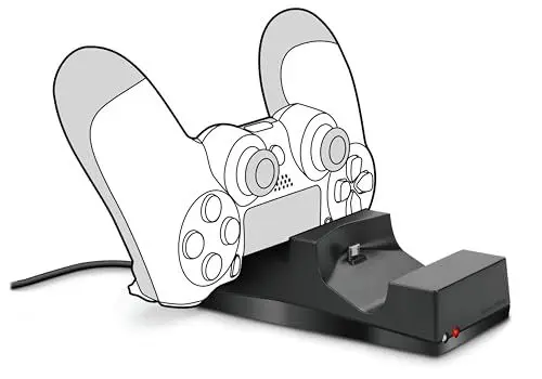 Produktbild: Speedlink JAZZ USB Charger - Ladestation für Original-DUALSHOCK-Controller der PlayStation 4, schwarz