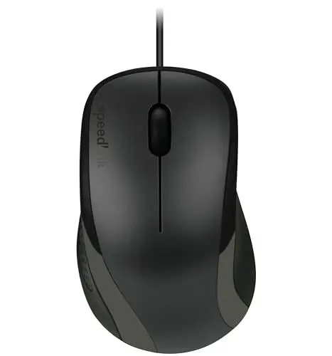 Produktbild: Speedlink KAPPA Mouse wired - leichte USB Maus mit Kabel, PC Maus kabelgebunden für PC, Laptop und Notebook, Büro, Office, 1000dpi, schwarz