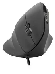 Produktbild: Speedlink PIAVO Ergonomic Vertical Mouse – ergonomische vertikale Maus kabelgebunden, einstellbar bis 2400 dpi, gummierte Oberfläche, Vertikalmaus mit Kabel USB-A, 5 Tasten, schwarz
