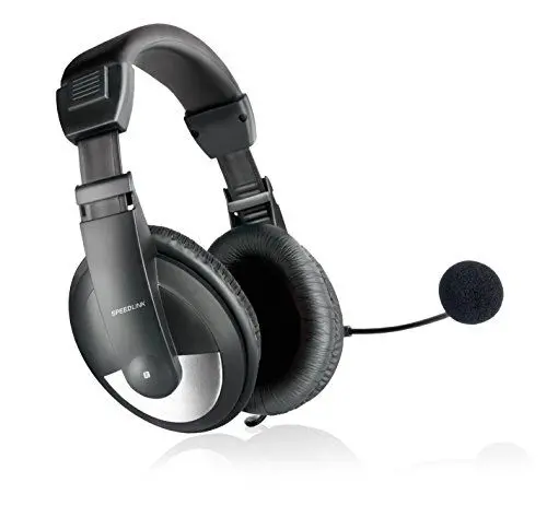Produktbild: Speedlink THEBE Stereo Headset - Kopfhörer für Büro/Home Office - hervorragender Klang - weich gepolsterte Ohrmuscheln, schwarz