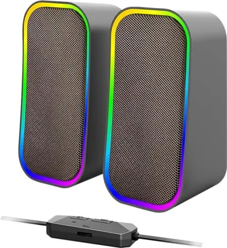 Produktbild: Speedlink Token Gaming PC Lautsprecher Bluetooth - RGB Gaming Lautsprecher, 3,5mm AUX Klinke oder Bluetooth Verbindung, 6 Beleuchtungsmodi, 12W, schwarz